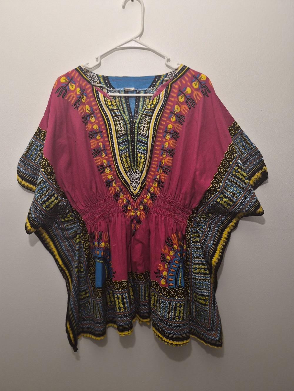 Pink Dashiki Womens Top Large